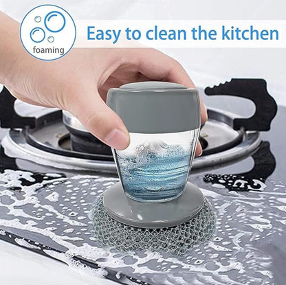 Soap-Dispense Kitchen Scrub Brush