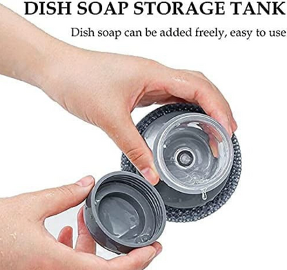 Soap-Dispense Kitchen Scrub Brush